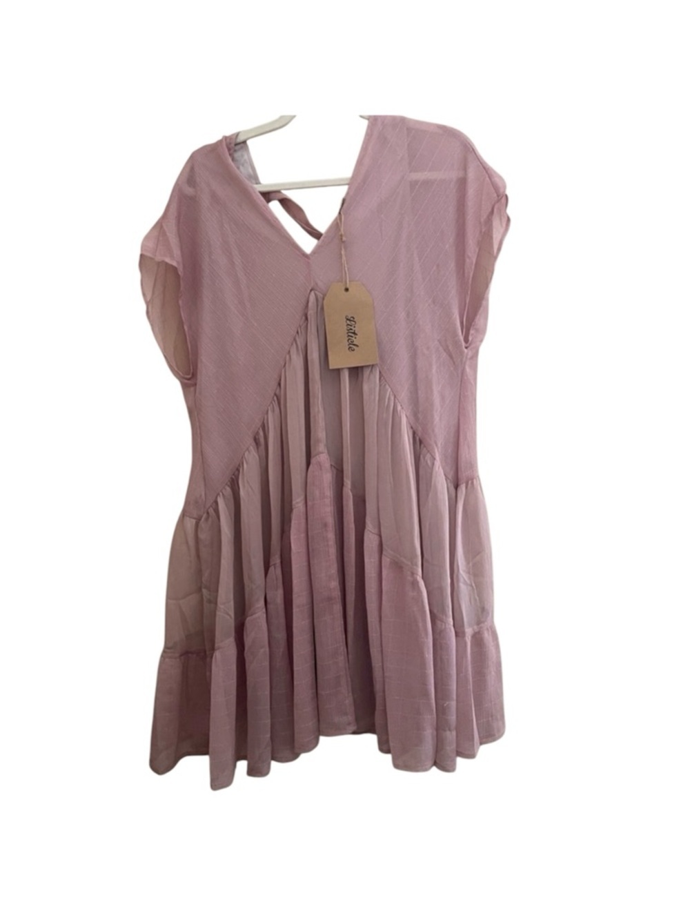 Women’s Rose Ruffle Babydoll Dress Size M Fully Lined